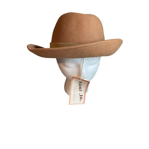 Tom Stone Kurt Jr Fedora Hat Tan Wool Western Style Costal Cowgirl - Picture 1 of 10